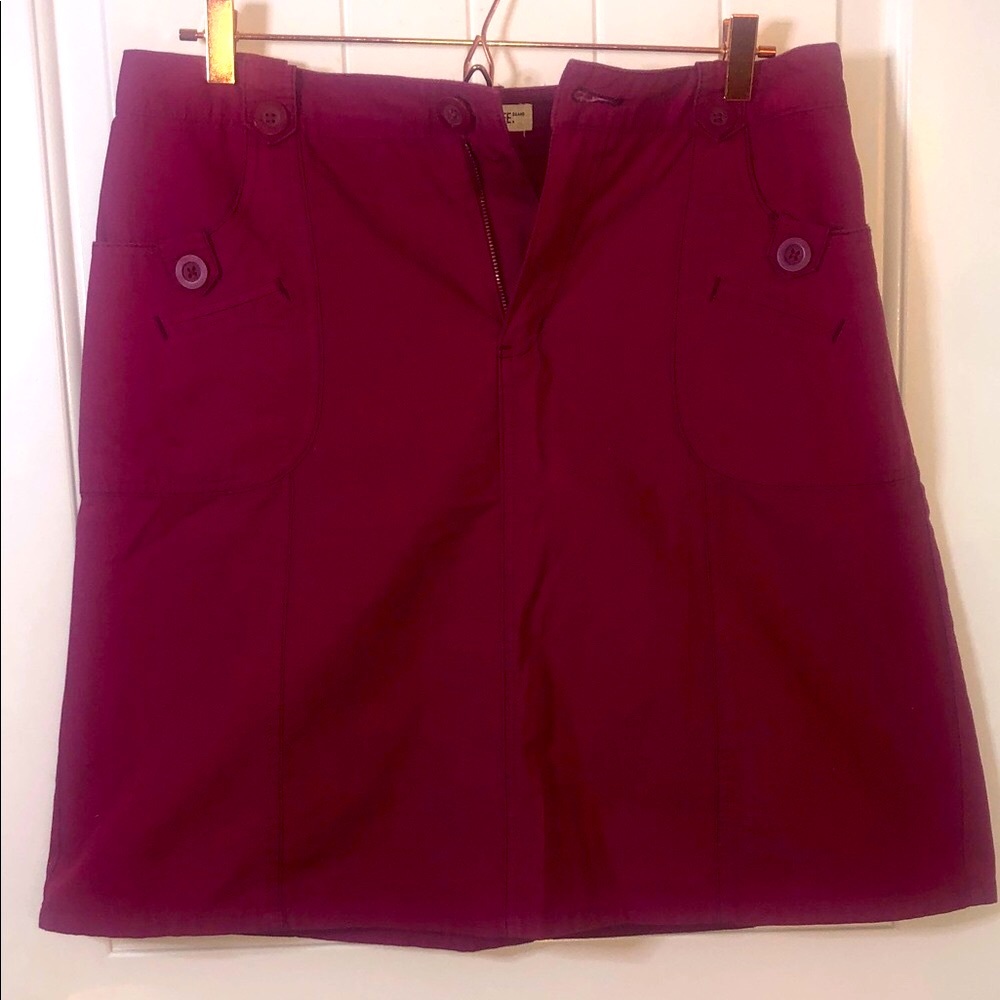 Cherokee Deep Red Mini Skirt